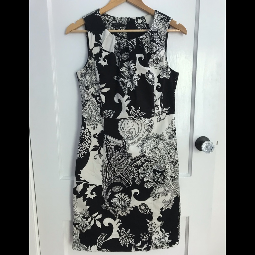 ⭐️HP!✨Talbots Paisley Cotton Sheath Dress Size 6P
